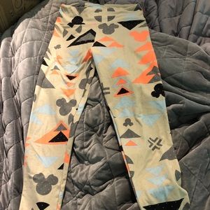 LuLaRoe One Size Mickey Leggings